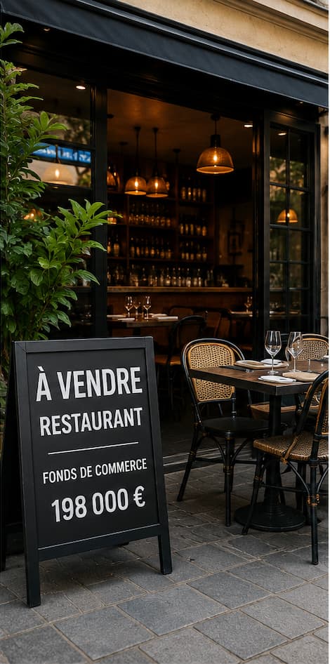 Restaurant avec terrasse proposé à la vente